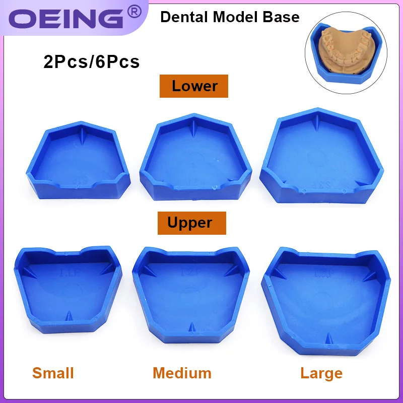 Teeth Whitening Trays - 2/6Pcs 치과 모델 기본 실리콘 석고
