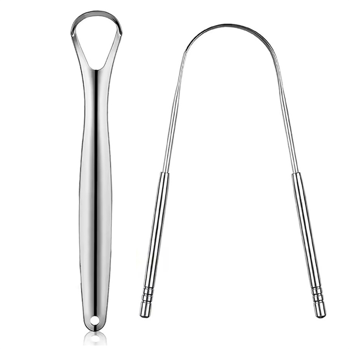 Tongue Scraper Metal - 1/2/3Pcs 스테인레스 스틸 혀 스크레이퍼 세트,
