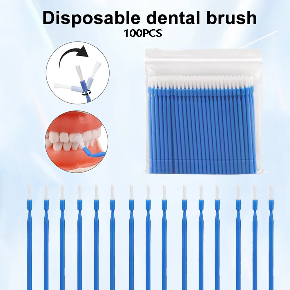 Teeth Whitening Uk - 100Pcs 치과용 일회용 마이크로 브러시 어플리케이터