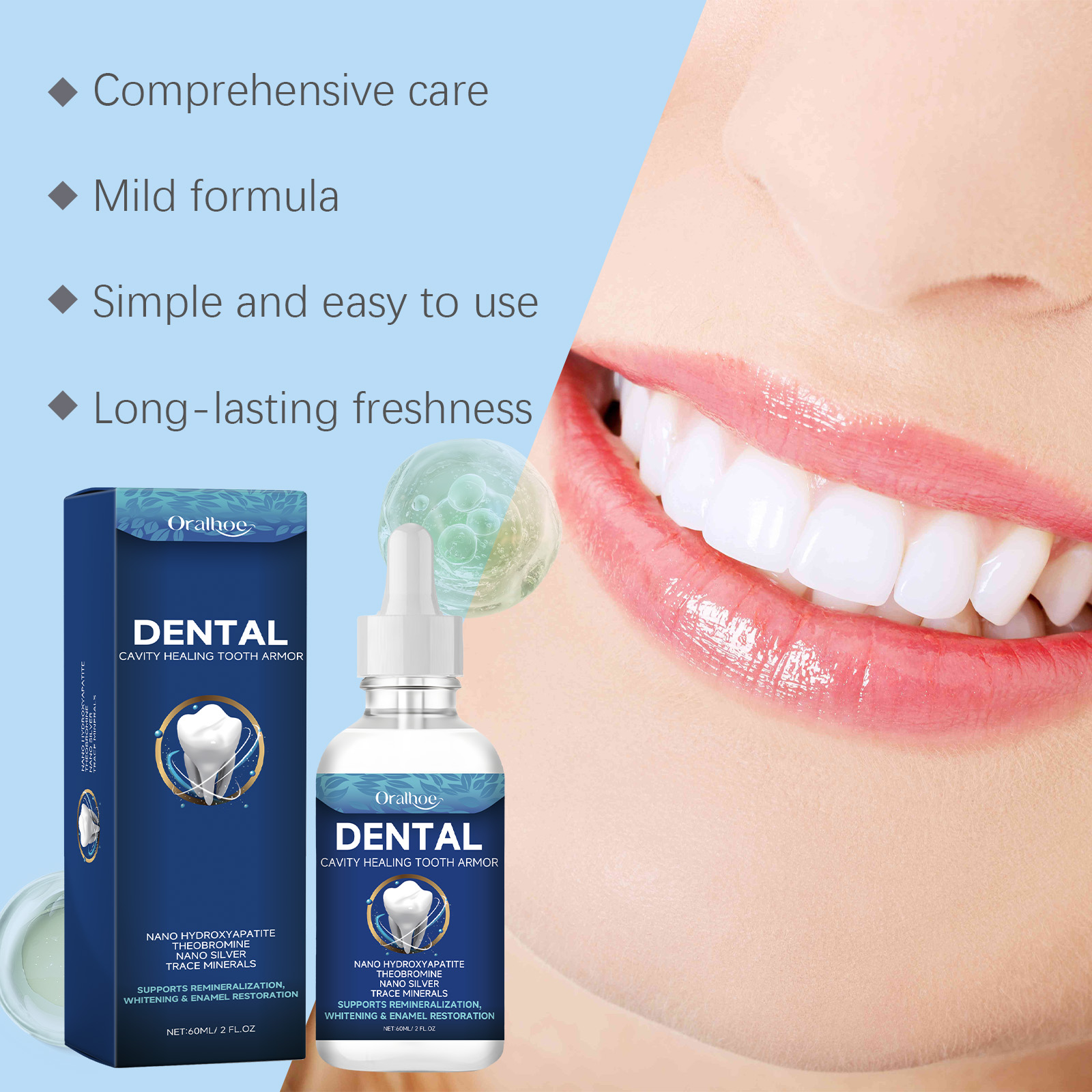 오랄호 치아 미백 세럼 액상 플라그 치석 제거 커피 차 - Teeth Whitening Gum 리뷰 및 가격