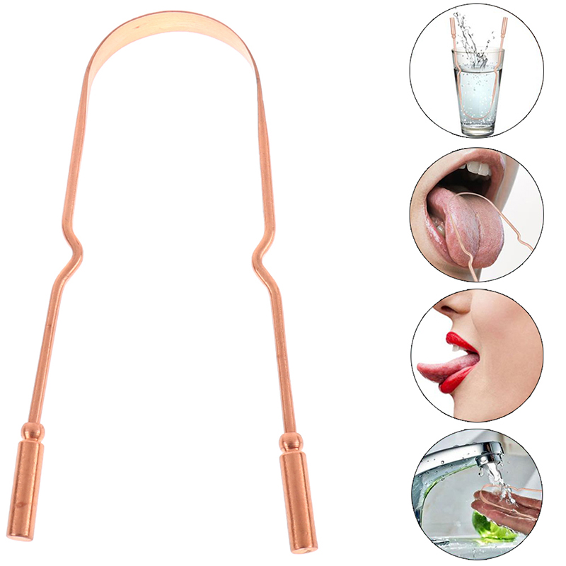 1Pc 순수 구리 혀 스크레이퍼 구강 청소기 브러시 남 - Tongue Scraper Metal 리뷰 및 가격