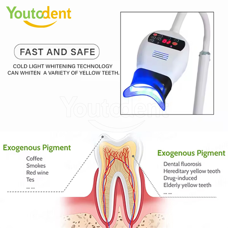 전문 치과용 3색 광 램프 치아 미백기 미백 촉진 장치 - Teeth Whitening Led Light 리뷰 및 가격