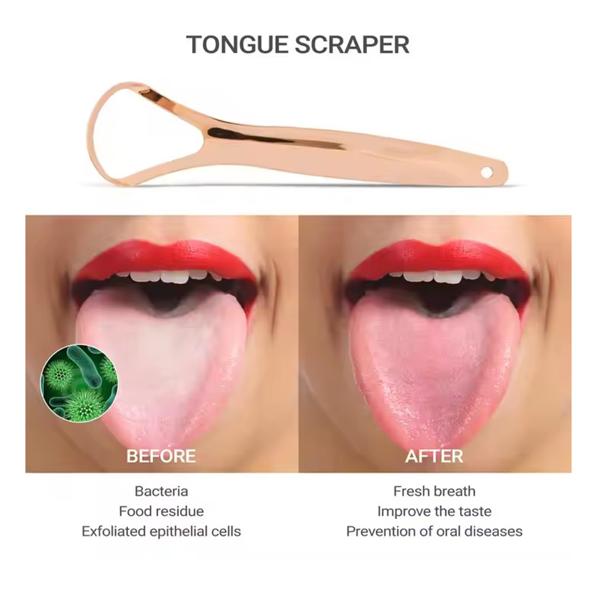 성인용 1/2/3/4pcs 혀 스크레이퍼 보관 케이스가 - Tongue Scraper Metal 리뷰 및 가격