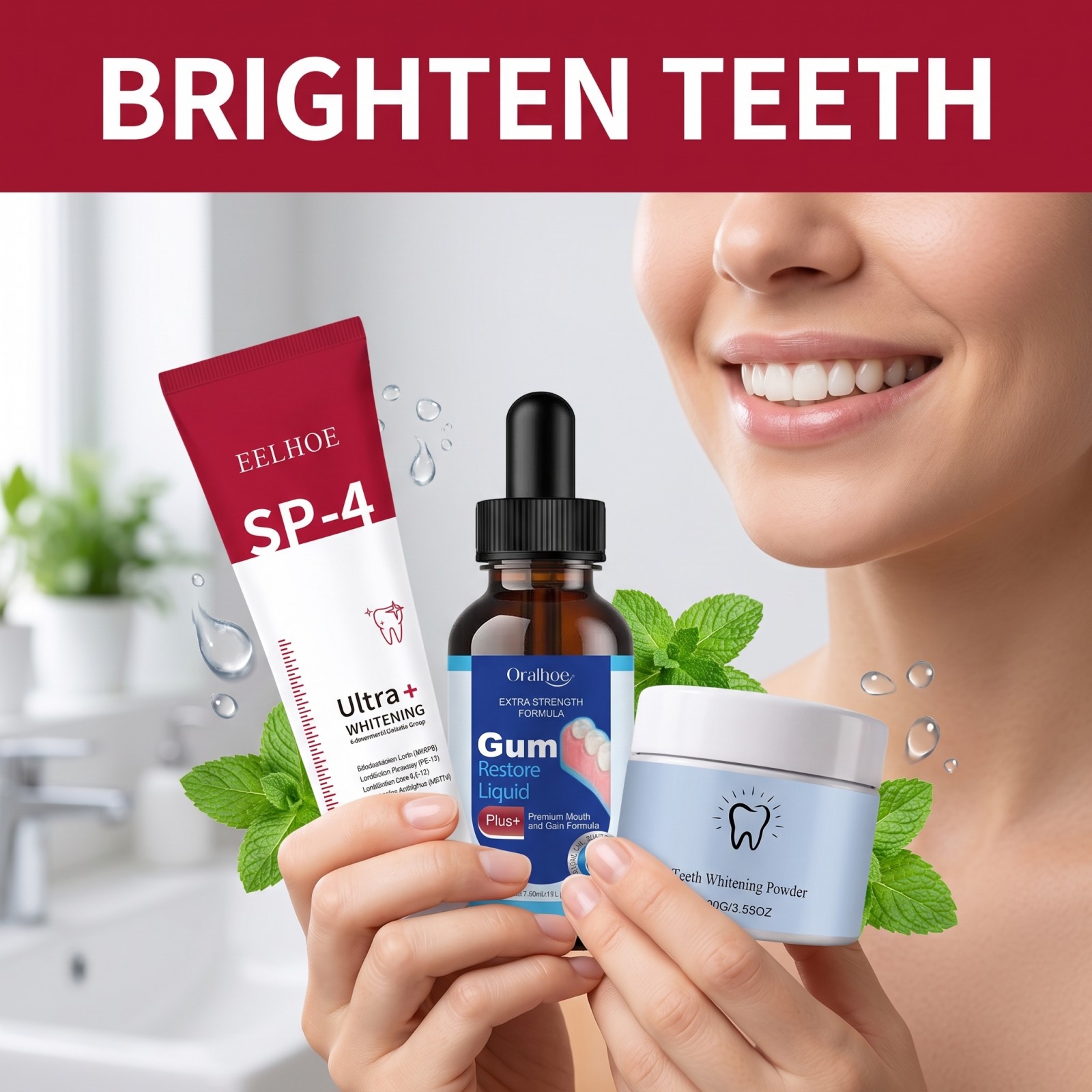 구강 관리 콤보 세트 미백 치약 구강청결제 치아 미백  - Teeth Whitening Before And After 리뷰 및 가격