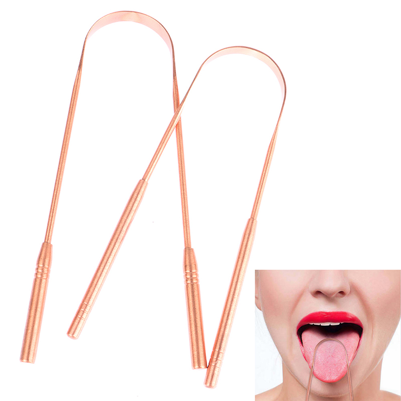 1pcs 구리 혀 스크레이퍼 클리너 스크레이퍼 칫솔 치 - Tongue Scraper Metal 리뷰 및 가격