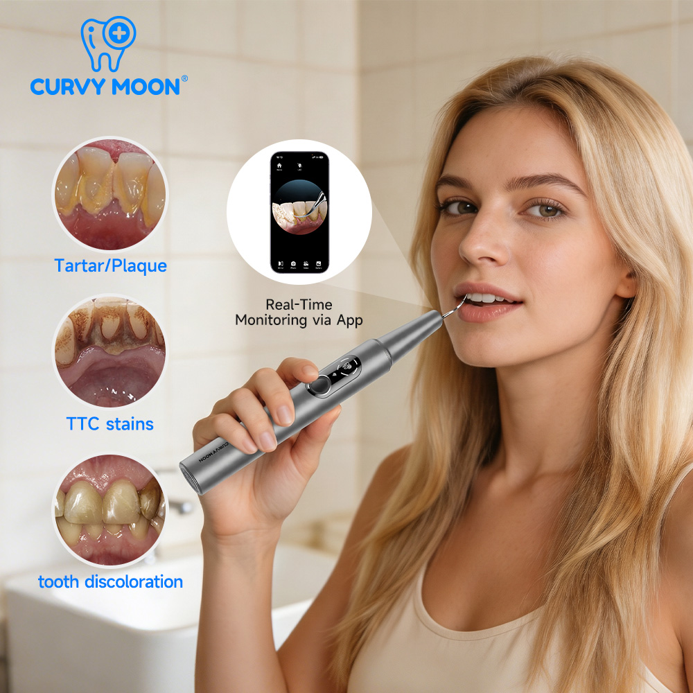 CURVY MOON 카메라가 장착된 가시형 전기 초음파 - Teeth Whitening Uk 리뷰 및 가격