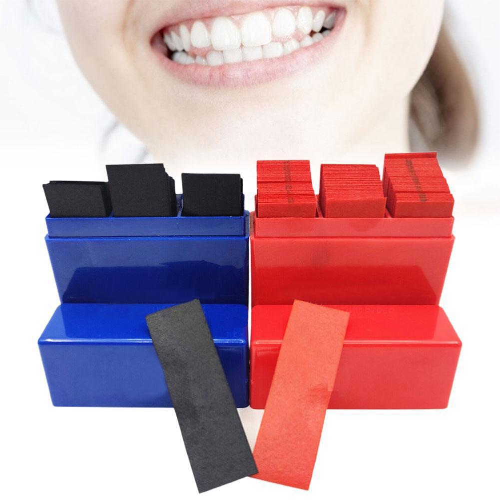 300매 치과용 교합지 블루 레드 양면 바이트 스트립  - Teeth Whitening Uk 리뷰 및 가격