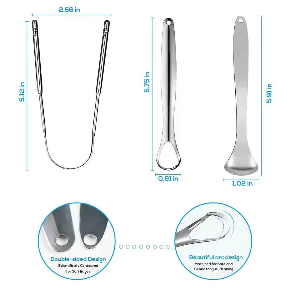 1pc/2pcs/3pcs/4pcs 성인 및 어린이용 금 - Tongue Scraper Metal 리뷰 및 가격