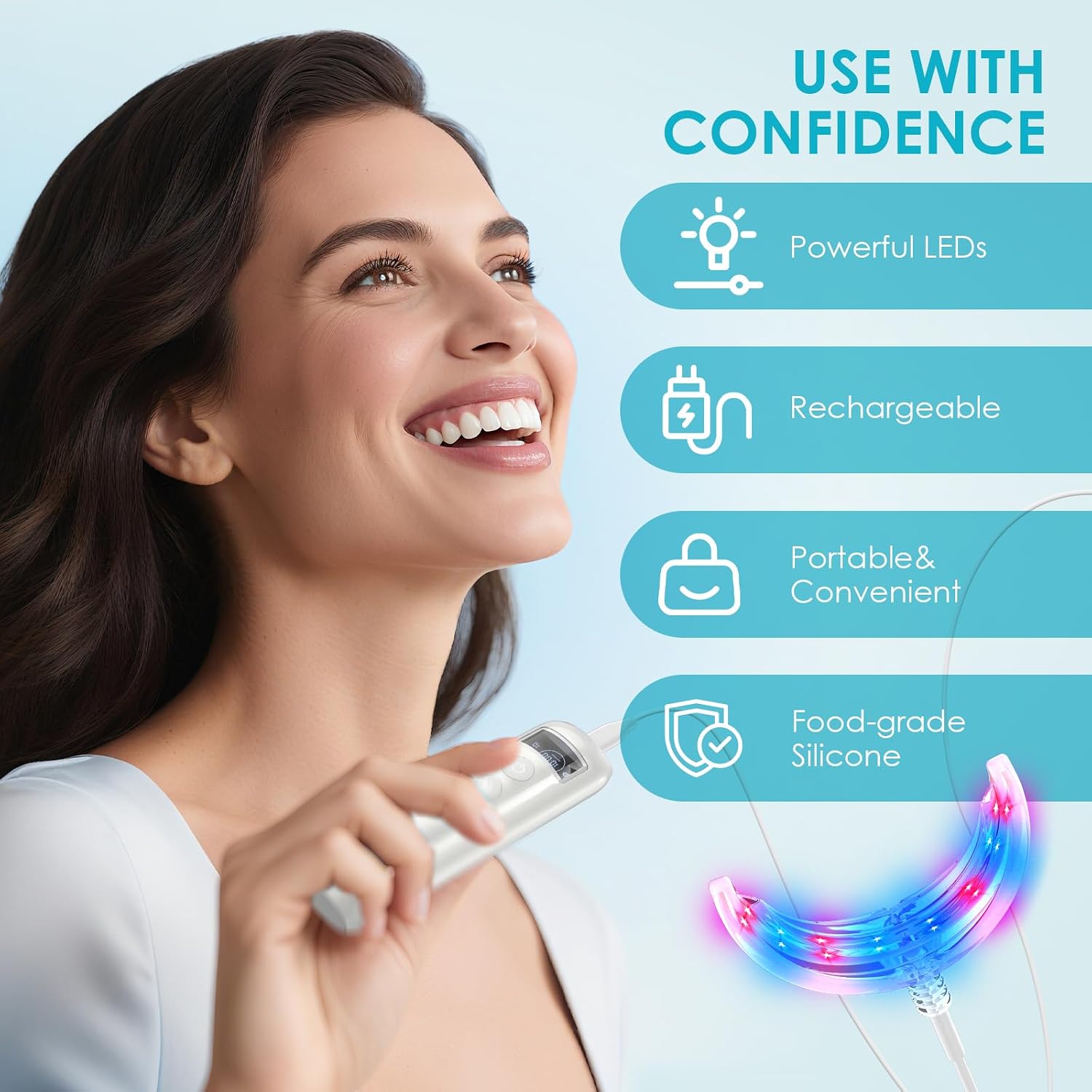 치아 미백 촉진기 16 LED 레드 블루 강화 조명 트 - Teeth Whitening Gum 리뷰 및 가격