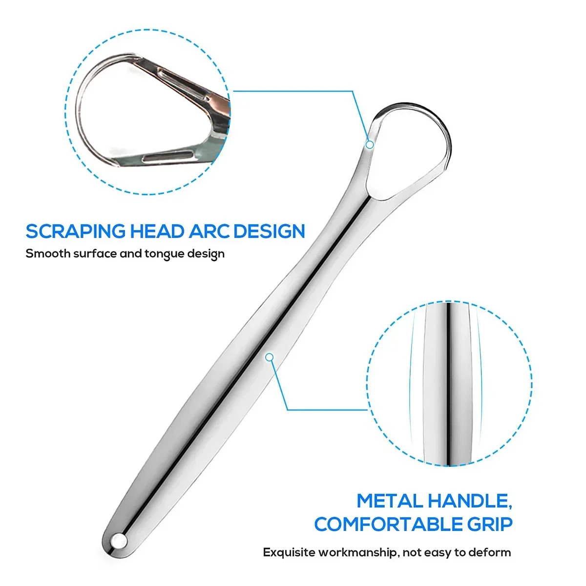 성인 및 어린이를위한 프리미엄 1pcs/3pcs 금속  - Tongue Scraper Metal 리뷰 및 가격