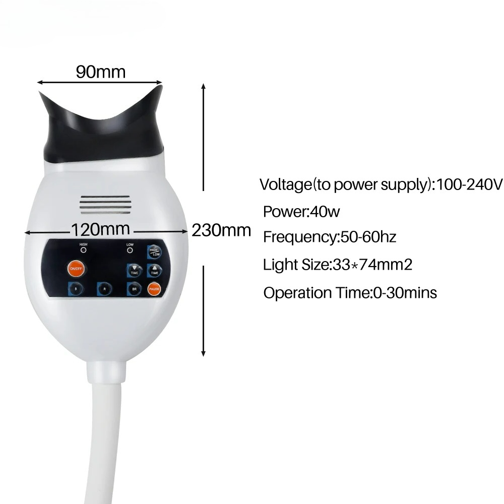 조절 가능한 3색 LED 치아 미백 촉진기 치과용 냉광 - Teeth Whitening Led Light 리뷰 및 가격