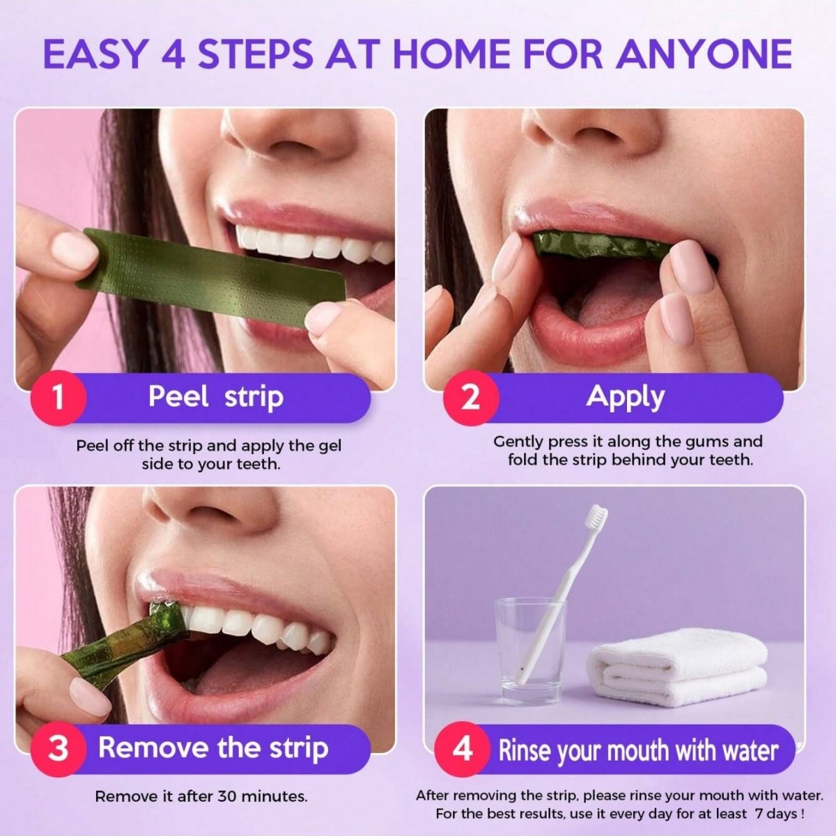 디럭스 화이트닝 치아 스티커 7/14/21 쌍 젤 화이 - Teeth Whitening Before And After 리뷰 및 가격