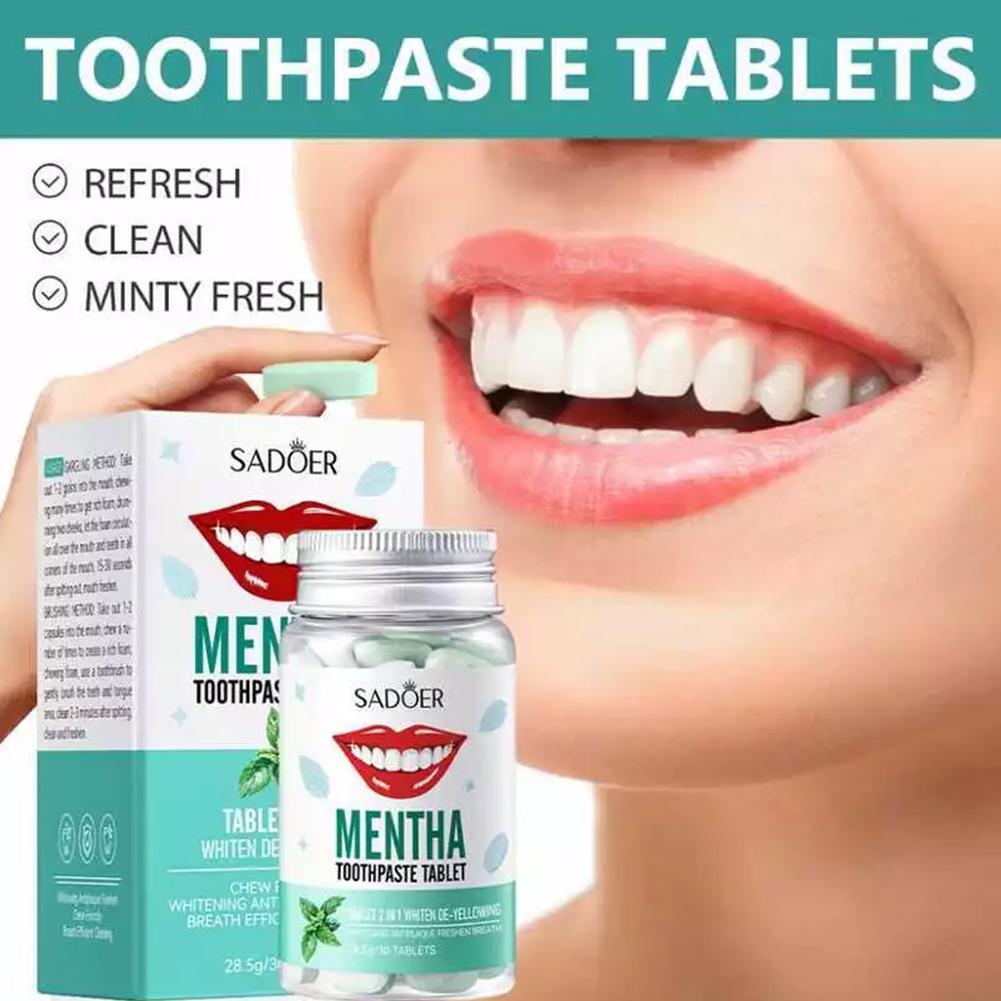 민트 솔리드 치약 타블렛 민트향 치아 입냄새 구취제거  - Teeth Whitening Filter 리뷰 및 가격