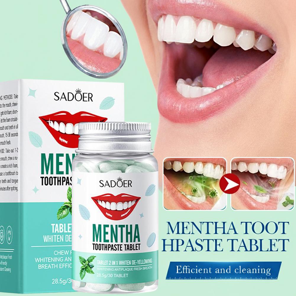 민트 솔리드 치약 타블렛 민트향 치아 입냄새 구취제거  - Teeth Whitening Filter 리뷰 및 가격