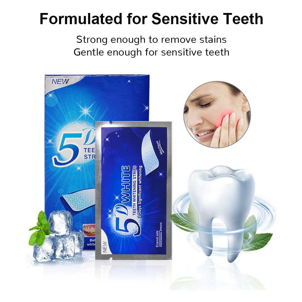 5D 화이트 치아 미백 스트립 미백 젤 화이트 스트립  - Teeth Whitening Before And After 리뷰 및 가격